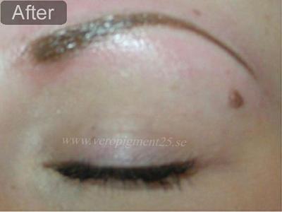 Permanent Makeup of Eye Browse - After